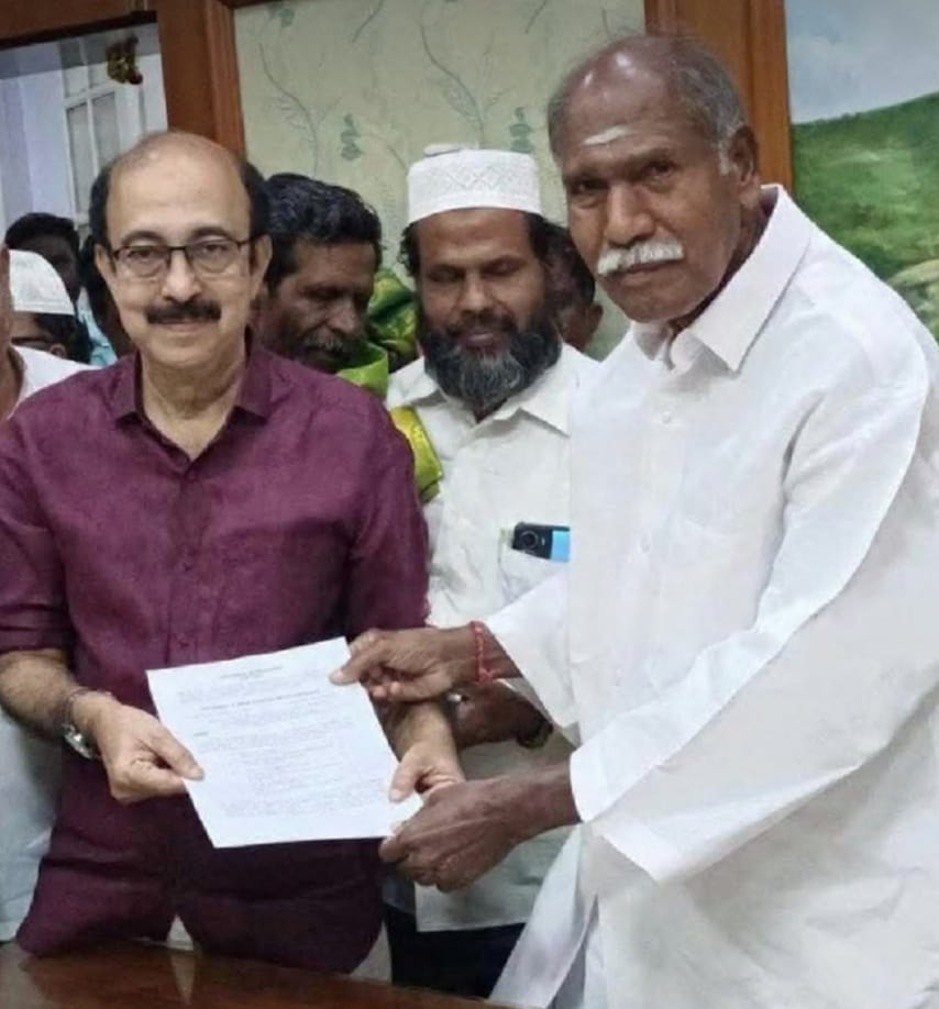 പുതുച്ചേരി വഖ്ഫ് ബോർഡ് ചെയർമാനായി വി.പി. അബ്ദുൽ റഹ്മാൻ സാഹിബ് ചുമതലയേറ്റു