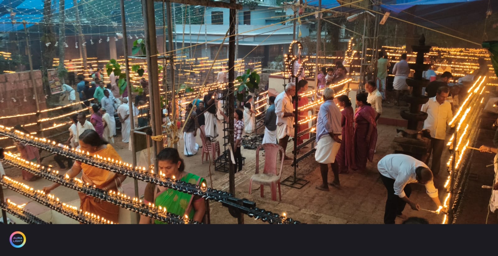 *കവിയൂർ സ്കന്ദതാരക ബ്രഹ്മ ക്ഷേത്രത്തിൽ ലക്ഷദീപ സമർപ്പണം നടന്നു*