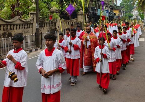 ഓശാന തിരുനാൾ സാഘോഷം കൊണ്ടാടി