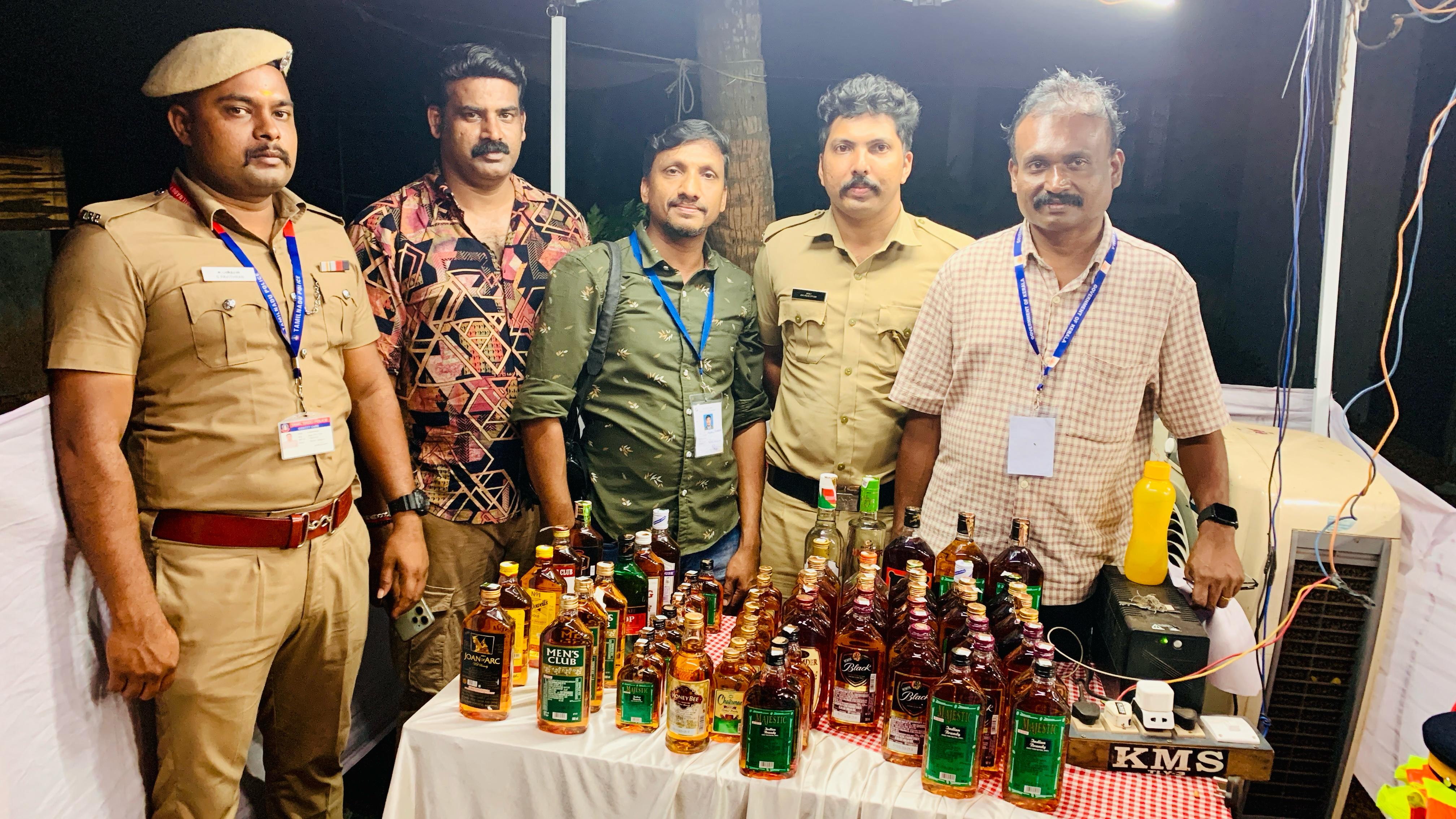 കേരളത്തിലേക്ക് കടത്തുകയായിരുന്ന മാഹി മദ്യം പിടികൂടി.