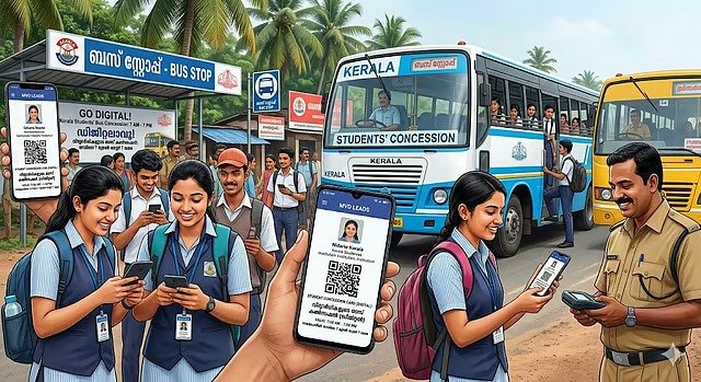 വിദ്യാര്‍ഥികളുടെ ബസ് കണ്‍സഷന്‍ കാര്‍ഡ് ഇനി ഡിജിറ്റല്‍; സമയം രാവിലെ 7 മുതല്‍ രാത്രി 7 വരെ
