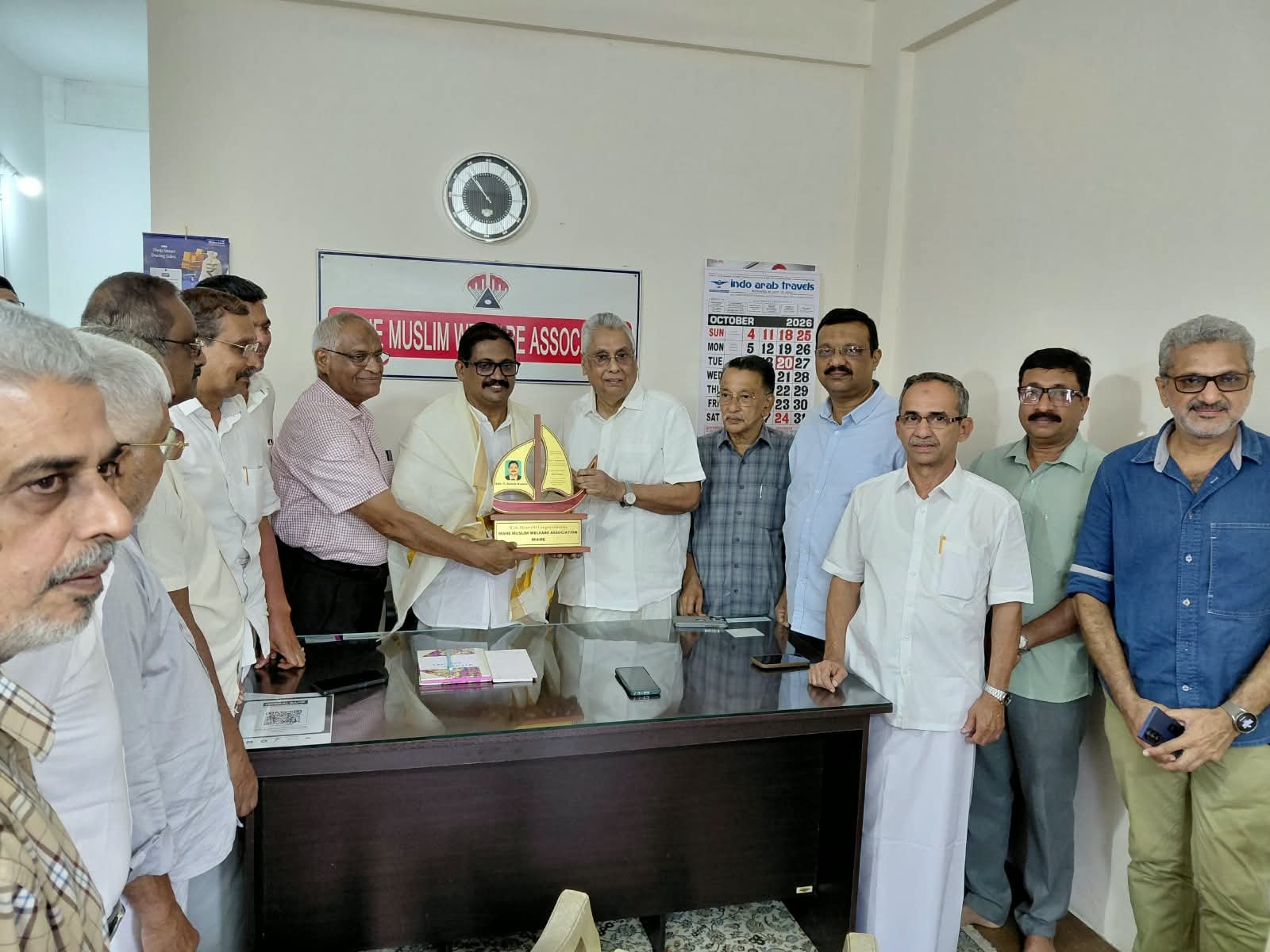 മാഹി MLA അഡ്വ. അശോക് കുമാറിന് മുസ്ലിം വെൽഫയർ അസോസിയേഷന്റെ നേതൃത്വത്തിൽ സ്വീകരണം നൽകി.